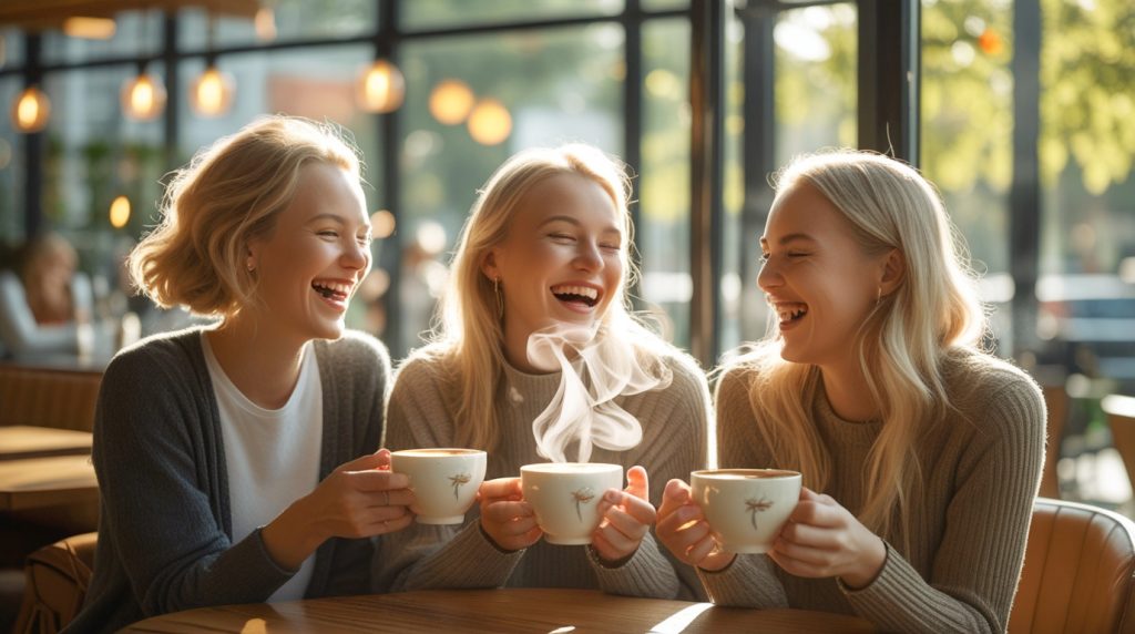 La cafea se leaga prietenii