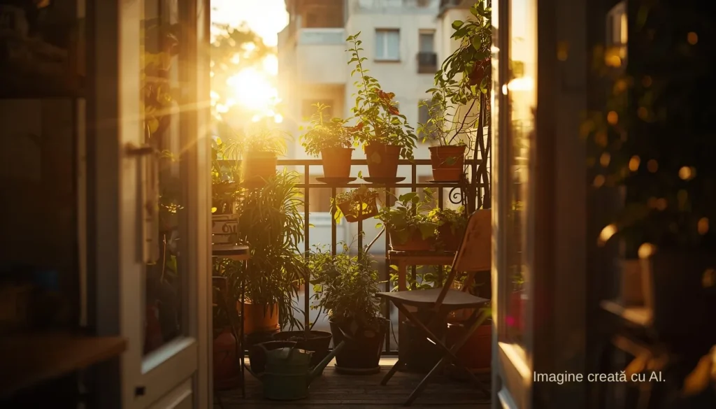 un balcon luminos