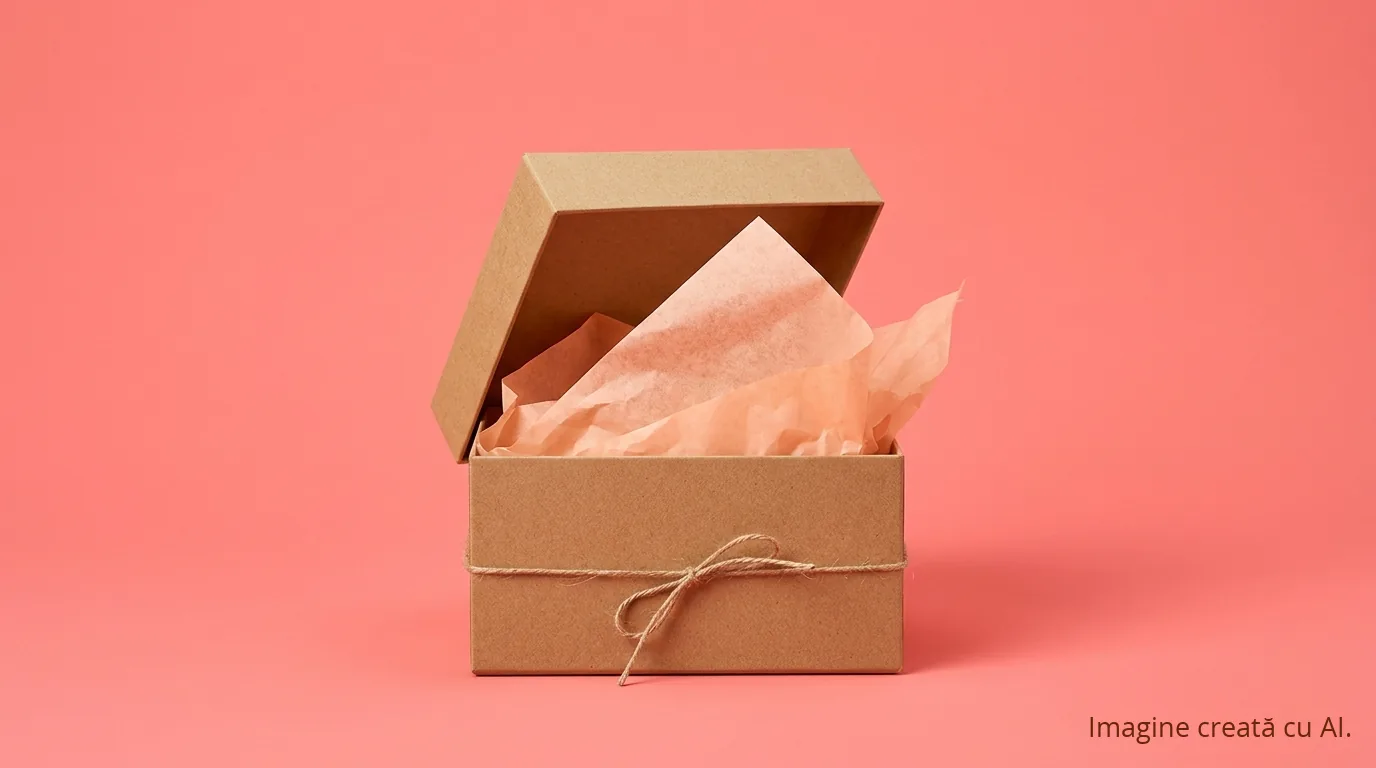 Conținut generat de utilizatori (UGC): reclama gratuită care convinge cel mai bine | UrbanVerse Cutie cadou din carton, deschisă, momentul unboxingului